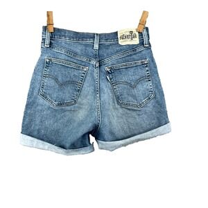 Levi's SilverTab Cuffed Shorts Women 27 Denim Streetwear Classic Academia Preppy